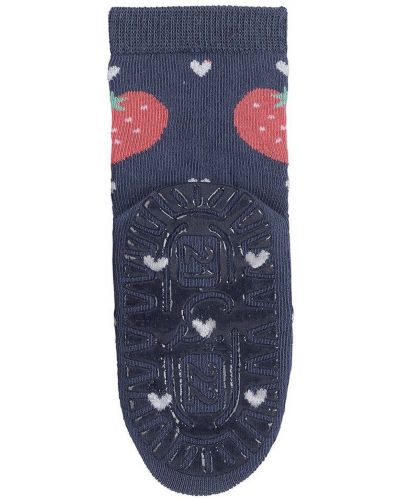 Чорапи с неплъзгащо стъпало Sterntaler - Сърце, 19/20 размер, 12-18 м, сини - 2