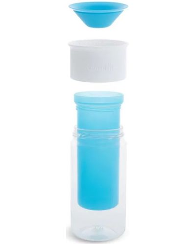 Чаша със стикери Munchkin - Blue, 266 ml - 2