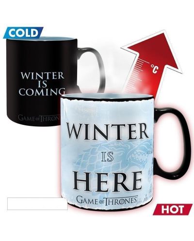 Чаша с термо ефект ABYstyle Television:  Game Of Thrones - Winter is here - 2
