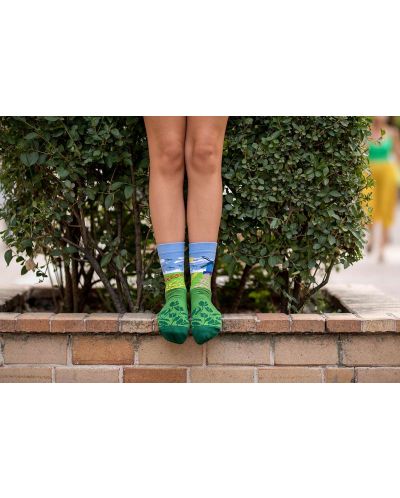 Чорапи Pirin Hill - Arty Socks Tulips and Mills, размер 39-42, зелени - 3