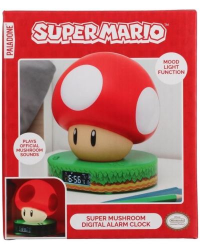 Часовник Paladone Games: Super Mario Bros. - Super Mushroom - 4