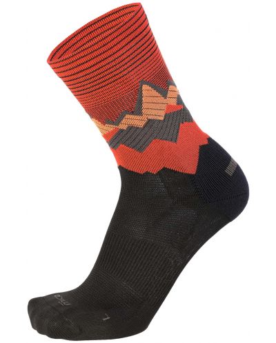 Чорапи Mico - Light Weight Extra Dry Hike , черни/оранжеви - 1