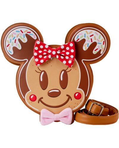 Чанта Loungefly Disney: Mickey and Minnie - Gingerbread Cookie - 1