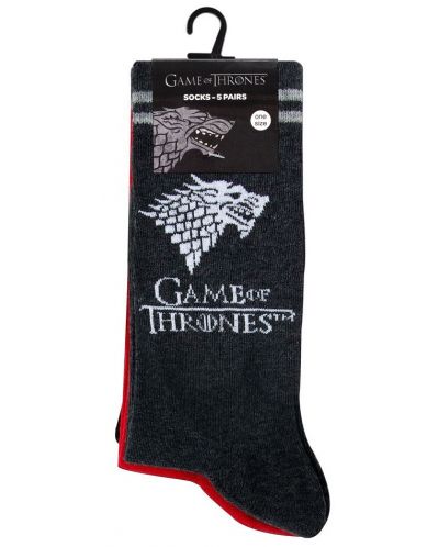 Чорапи United Labels Television: Game of Thrones - Main Houses, 5 чифта - 1