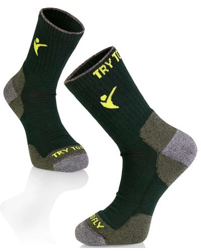Чорапи Pirin Hill - Hiking Socks, размер 39-42, зелени - 1