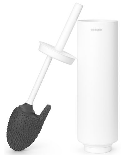 Четка за тоалетна със стойка Brabantia - MindSet, Mineral Fresh White - 4