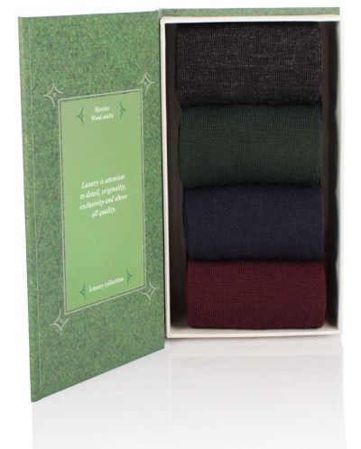 Чорапи Pirin Hill - Luxury BOX 4 Fine Merino, размер 43-46, многоцветни - 2