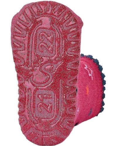 Чорапи с неплъзгащо стъпало Sterntaler - Розово мишле, 21/22 размер, 18-24 м, 2 чифта - 3