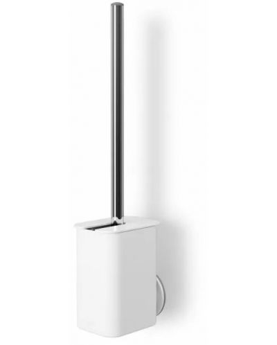 Четка за тоалетна Umbra - Flex Adhesive, 33 x 13 x 9 cm, бяла - 2