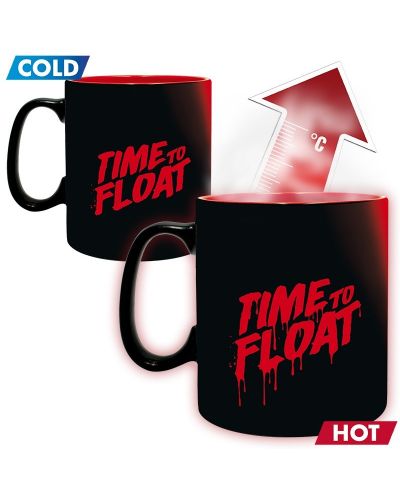 Чаша с термо ефект ABYstyle Movies: IT - Time to Float, 460 ml - 3