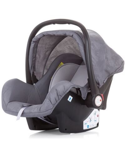 Кошница за кола с адаптори Chipolino Хавана - Сива, 0-13 kg