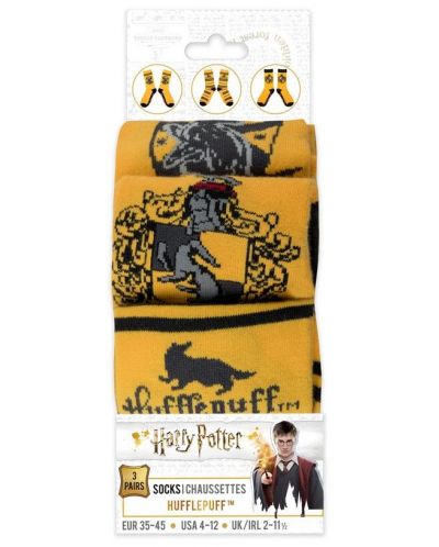 Чорапи Cine Replicas Movies: Harry Potter - Hufflepuff, 3 чифта - 1