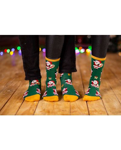 Чорапи Pirin Hill - Wintertime Santa, размер 43-46, зелени - 3