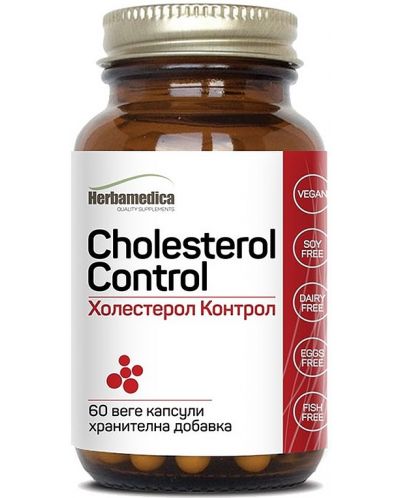 Cholesterol Control, 60 капсули, Herbamedica - 1