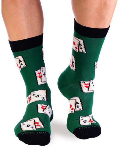 Чорапи Pirin Hill - Colour Cotton Rock, размер 39-42, зелени - 2