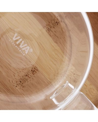 Чаша за чай с чинийка Viva Scandinavia - Classic, 250 ml, бамбук и стъкло - 4