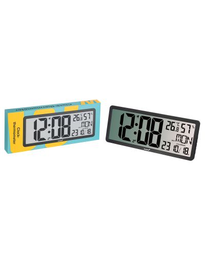 Часовник с термометър Levenhuk - Wezzer Tick H80, черен - 2