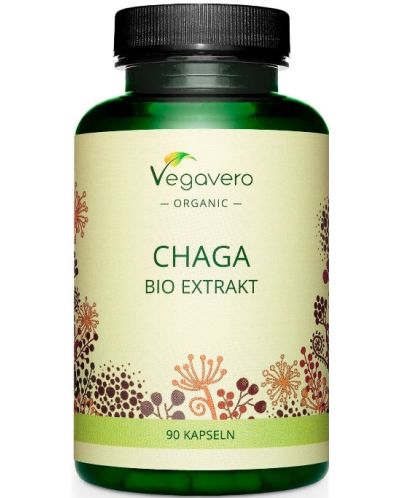 Chaga Bio Extrakt, 600 mg, 90 капсули, Vegavero - 1