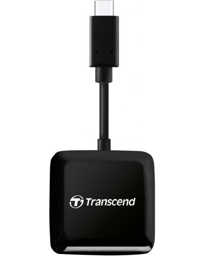 Четец за карти Transcend - RDC3, SD/microSD, USB-C, черен - 2