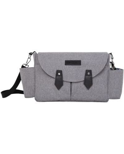 Чанта за пелени Petite&Mars - Sara, Grey Black - 1