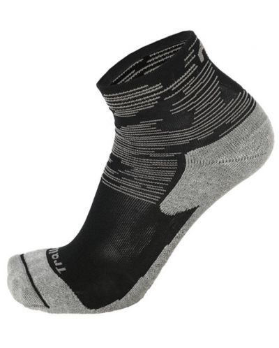 Чорапи Mico - Ankle Trail Run Odor , черни/сиви - 1