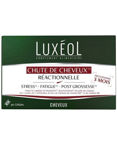 Chute de Cheveux Réactionnelle Формула за здрава коса, 90 капсули, Luxéol - 1