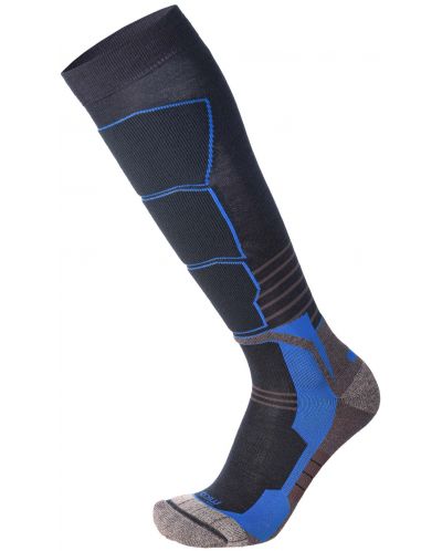Чорапи Mico - Medium Light Weight Superthermo , черни/сини - 1