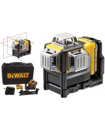 Червен лазерен нивелир с 3 лъчи DeWALT - DCE089D1R-QW, 30-50 m, 10.8V - 1