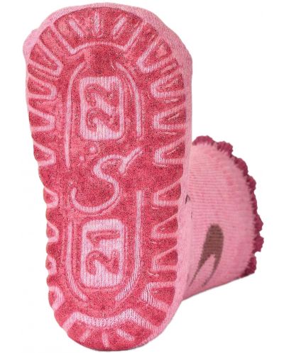 Чорапи с неплъзгащо стъпало Sterntaler - Вещица, 19/20 размер, 12-18 м, розови - 2
