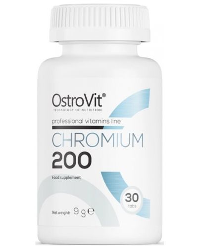 Chromium 200, 200 mcg, 30 таблетки, OstroVit - 1