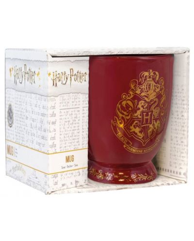 Чаша 3D Paladone Movies: Harry Potter - Hogwarts, (Red) - 4