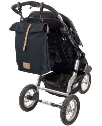 Чанта за бебешка количка с аксесоари Lassig - Rolltop, Night Blue - 6