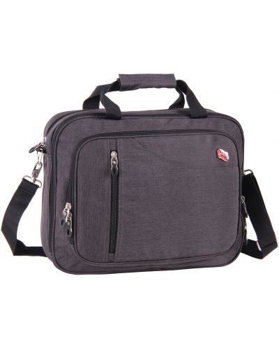 Чанта за лаптоп Pulse Casual - Cationic, 15.6", сива - 1