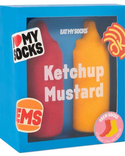 Чорапи Eat My Socks - Ketchup & Mustard, 2 чифта - 1