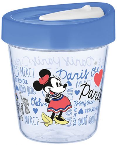 Чаша за път с героите на Disney - Париж, 350 ml, синя - 1