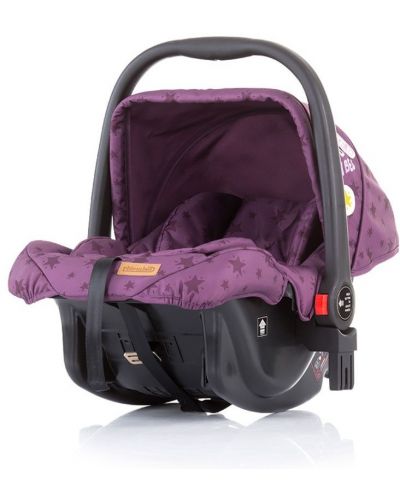 Кошница за кола с адаптор Chipolino Мило - Лилаво, 0-13 kg