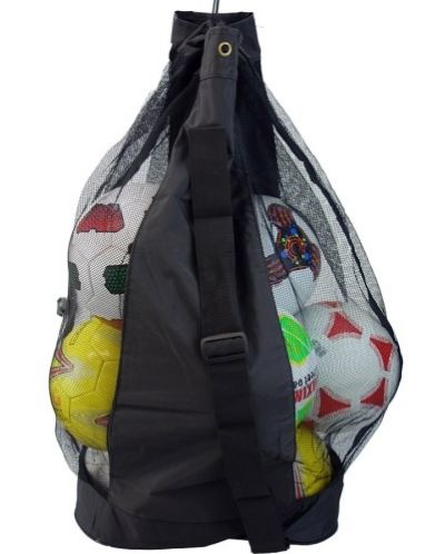 Чанта за топки Maxima - за 14 броя с размер 5, черна - 1