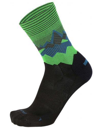 Чорапи Mico - Light Weight Extra Dry Hike , черни/зелени - 1