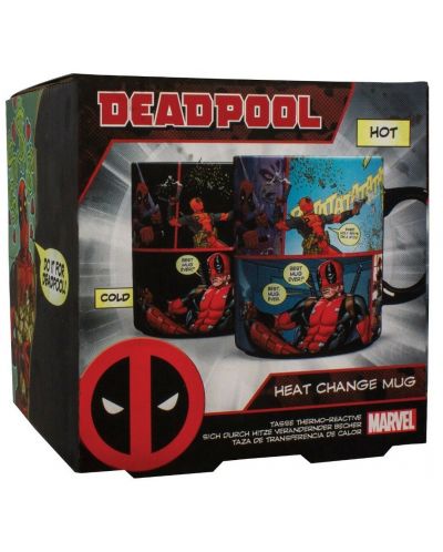 Чаша с термо ефект Paladone Marvel: Deadpool - Comic - 4