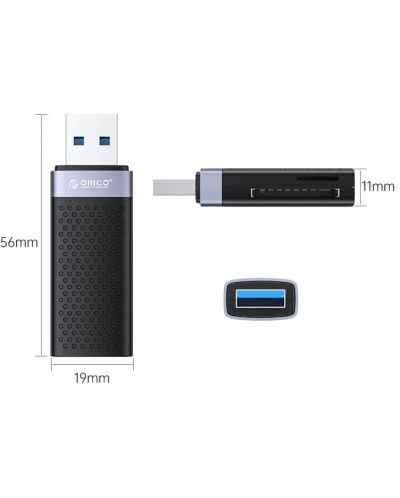 Четец за карти Orico - CS2T-A3-BK, USB 3.0, черен - 2