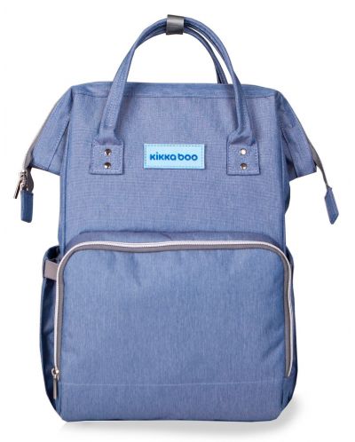 Чанта за бебешки принадлежности 2 в 1 KikkaBoo - Siena, светло синя - 2