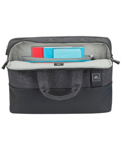 Чанта за лаптоп Rivacase - 15.6", сива - 9