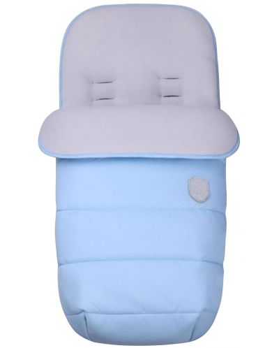 Чувалче за бебешка количка KikkaBoo - Embroidered, Baby Blue - 1