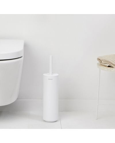 Четка за тоалетна със стойка Brabantia - MindSet, Mineral Fresh White - 6