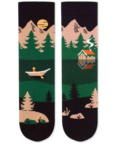 Чорапи Pirin Hill - Arty Socks Mountain, размер 39-42, зелени - 1