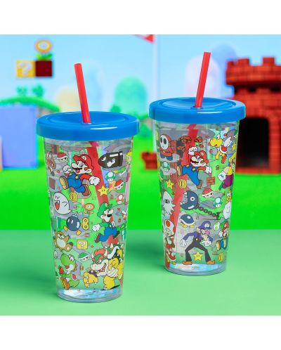 Чаша със сламка Paladone Games: Super Mario Bros. - Adventures - 3