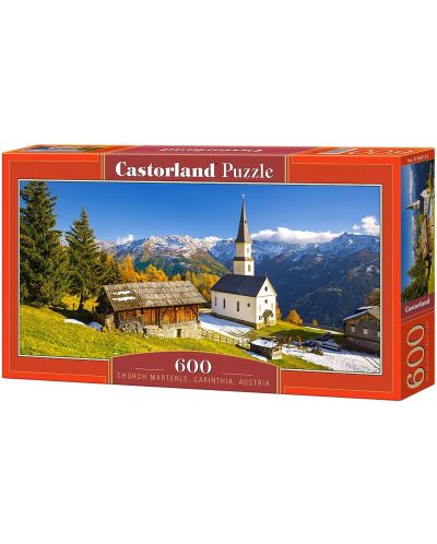 Панорамен пъзел Castorland от 600 части - Църква в Австрия - 1