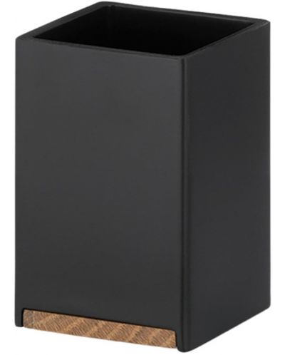 Чаша за баня Kela - Cube, 7 x 7 x 11 cm, черна - 1
