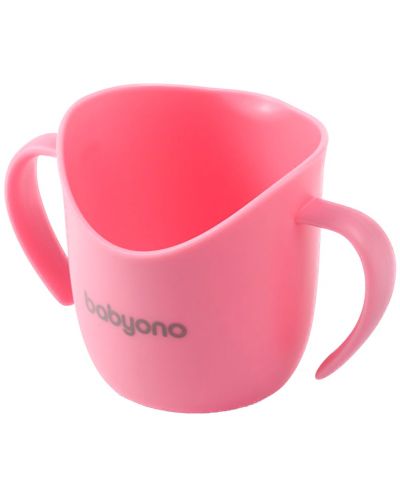 Чаша за самостоятелно пиене Babyono - 120 ml, розова - 1