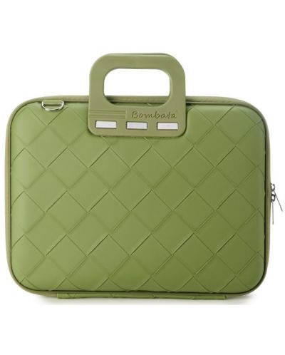 Чанта за лаптоп Bombata - Intrecciato, 13''-14'', зелена - 1